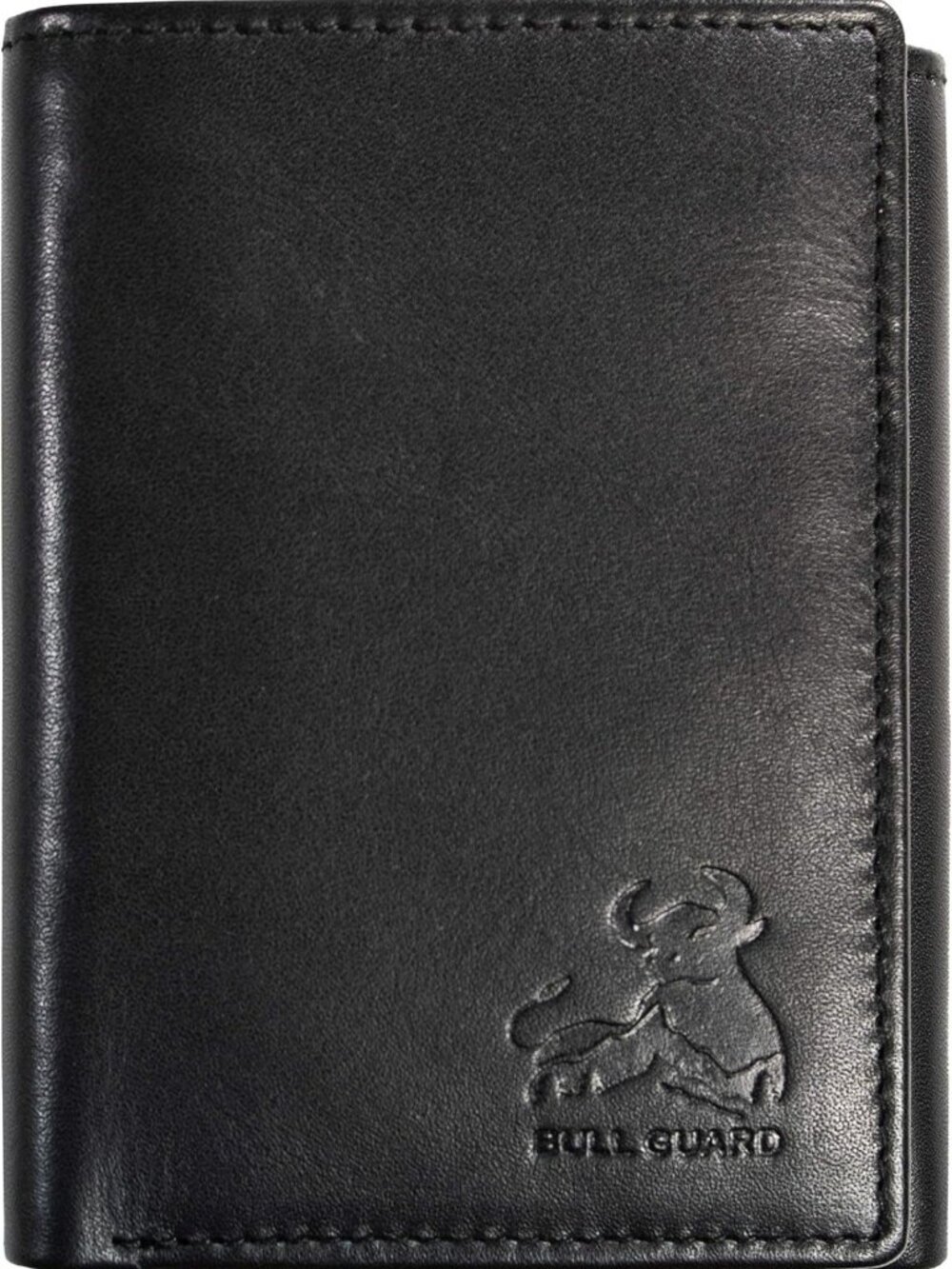 Genuine Nappa Leather Trifold Wallet for Men, RFID Protection, ID Window, Double